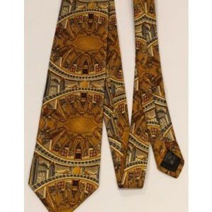 Ermenegildo Zegna Luxury Print Silk Neck Tie